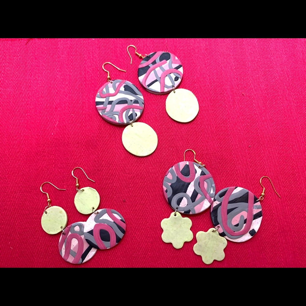 Modern Clay Earrings